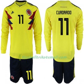Fußballtrikots Kolumbien Cuadrado 11 Kinder WM 2018 Langarm Heimtrikotsatz kaufen